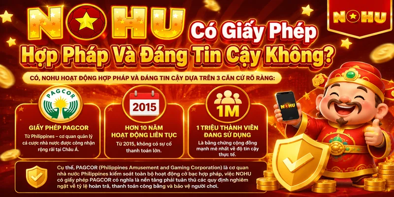 NOHU Có Giấy Phép Hợp Pháp Và Đáng Tin Cậy Không?